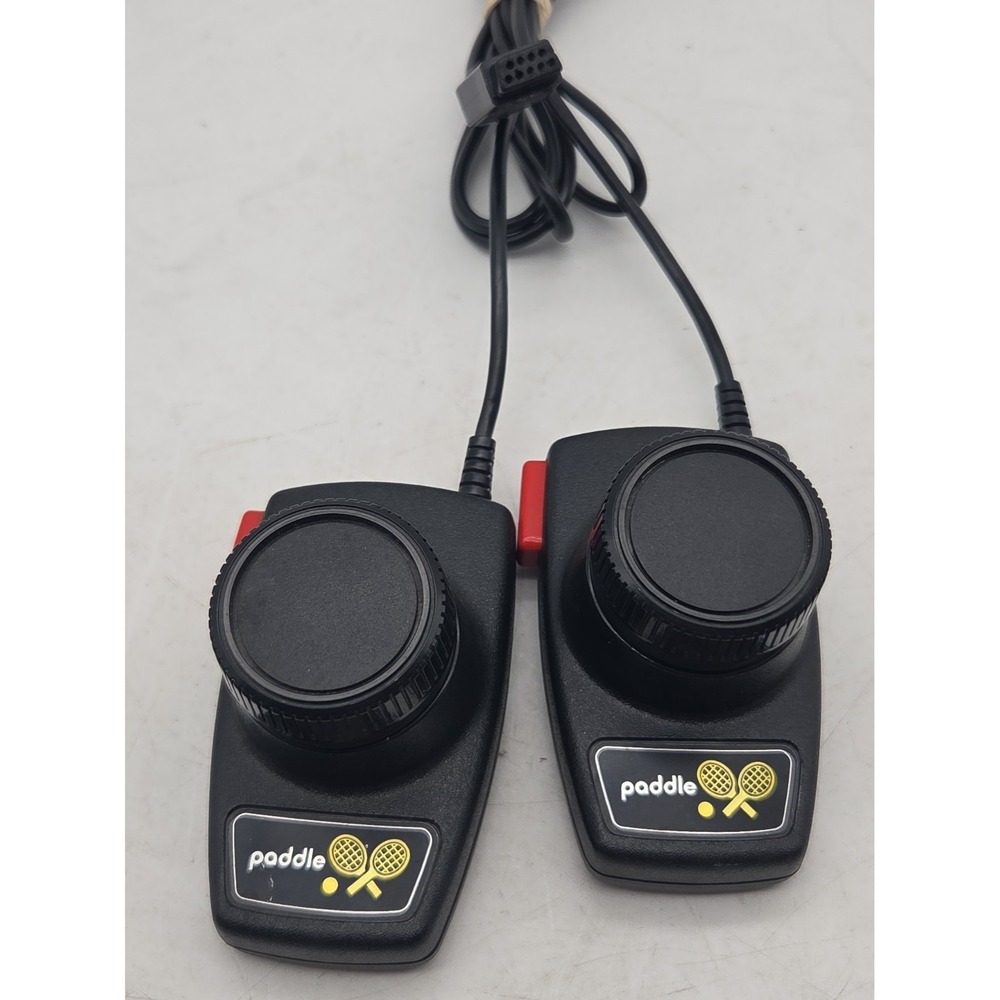 Atari 2600 Pair paddle 2 Paddles Controllers OEM Official Tested Clean